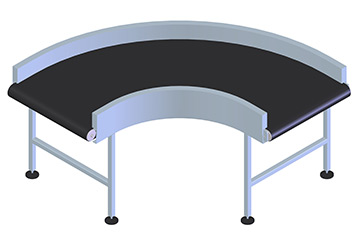 Curved Conveyor – Flexam Synthetic belt